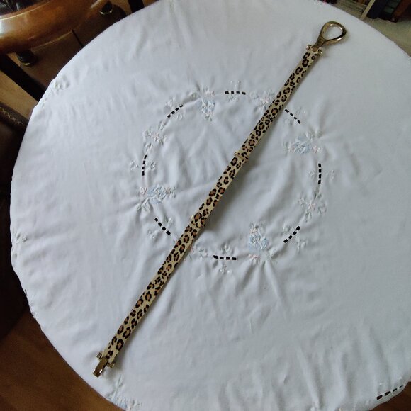 Leopard Print Genuine Calf Hair Belt *Self Adjustable Length* - Picture 3 of 8